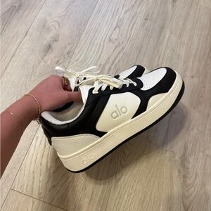 Alo Black and White Sneakers